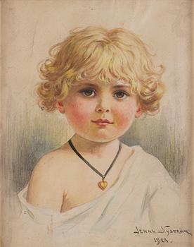 722. Jenny Nyström, Girl with Necklace.