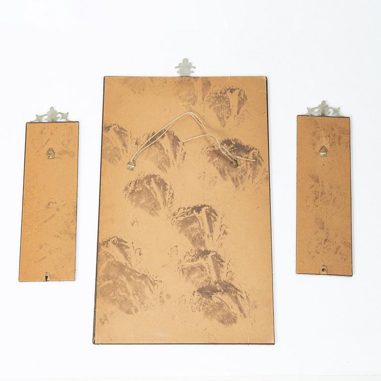 Speglar, 3 st, Swedish Grace, 1920/30-tal.