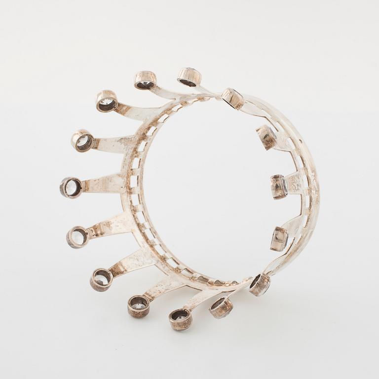 A bridal crown by Karl-Erik Palmberg, för Alton, Falköping, 1968.
