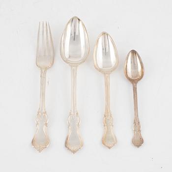 Cutlery set pieces, 54 pieces, August Wennerstam, Norrköping 1863.