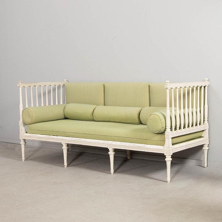 Bänk/soffa, gustaviansk stil, 1900-tal.