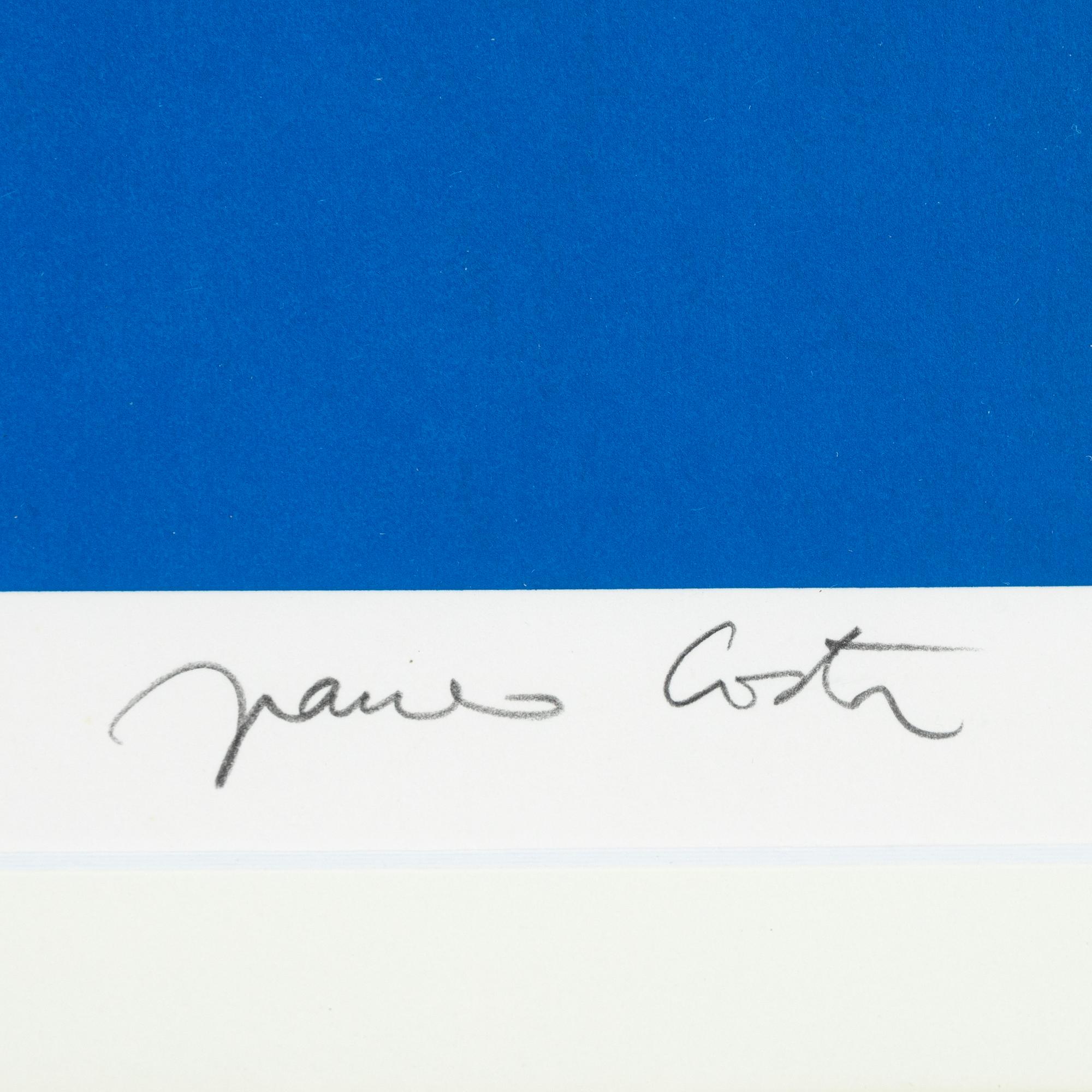 Franco Costa, silkscreen in colours, signed XV/L.