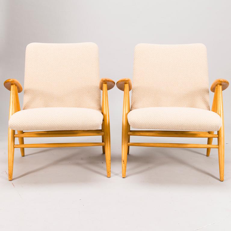 Ilmari Tapiovaara, A pair of '2468', 'Eve' armchairs for Asko. Designed 1960.