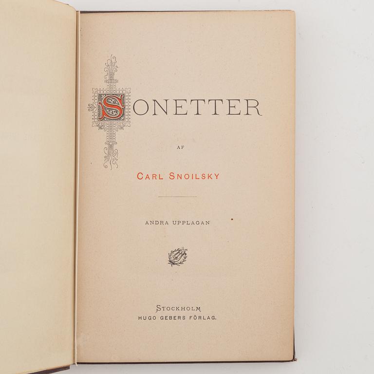 Anders Zorn, etsning, 1888, från den osignerade upplagan ur "Sonnets by Carl Snoilsky", 1888.