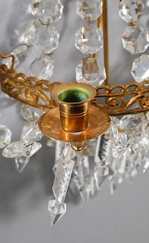 VÄGGLYSTRAR, ett par, empirstil, 1900-talets mitt/andra hälft.