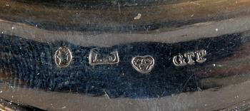 SÅSSKÅL, silver, Gustaf T Folcker, Stockholm trol 1855. C:a 400 g.