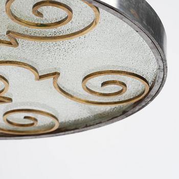 Lars Holmström, a Swedish Grace ceiling lamp, Arvika, 1920s-1930s.