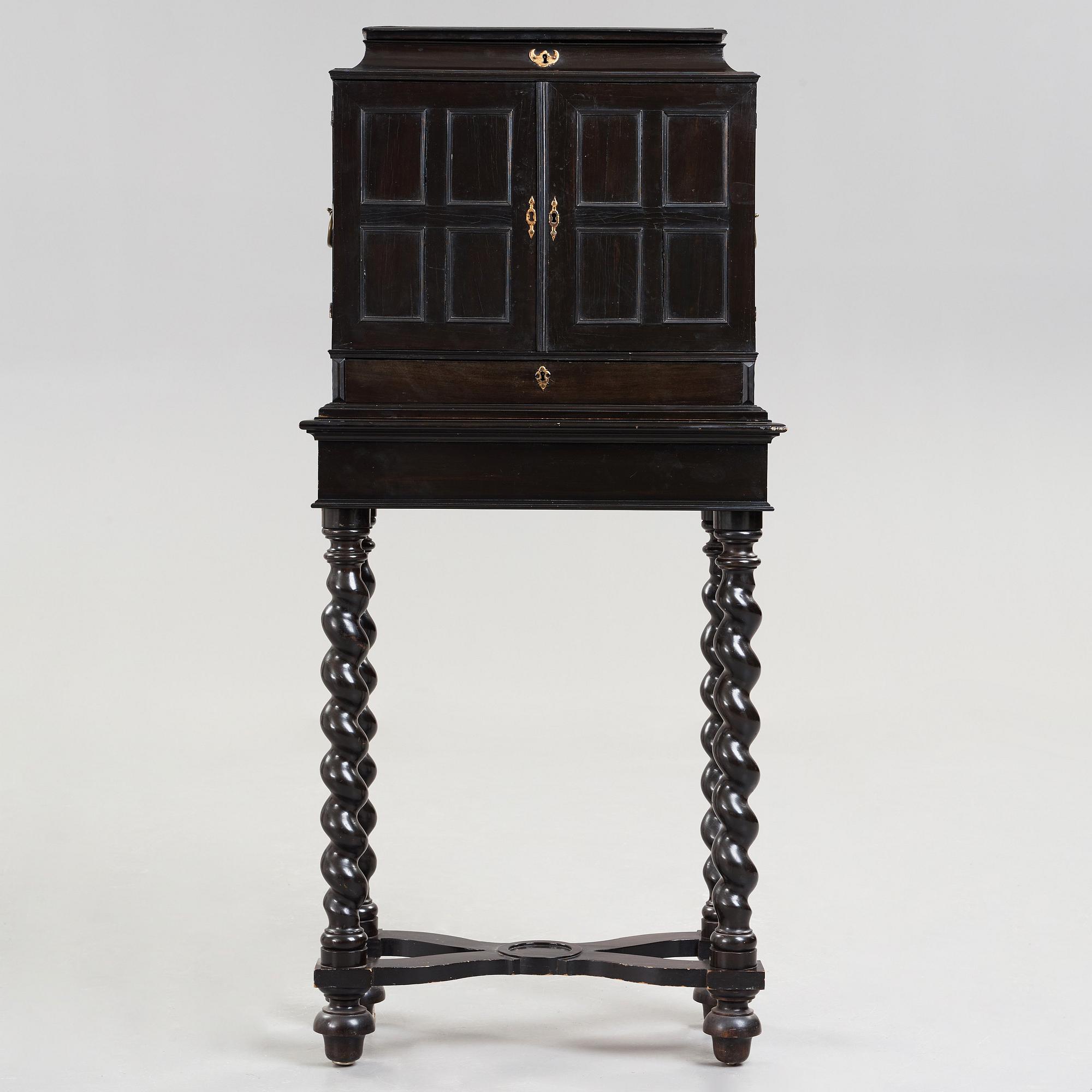 A Baroque second half 17th century with paintings in the manner of Frans Franken II.
