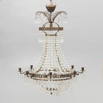 Chandelier, Gustavian style, 20th century.