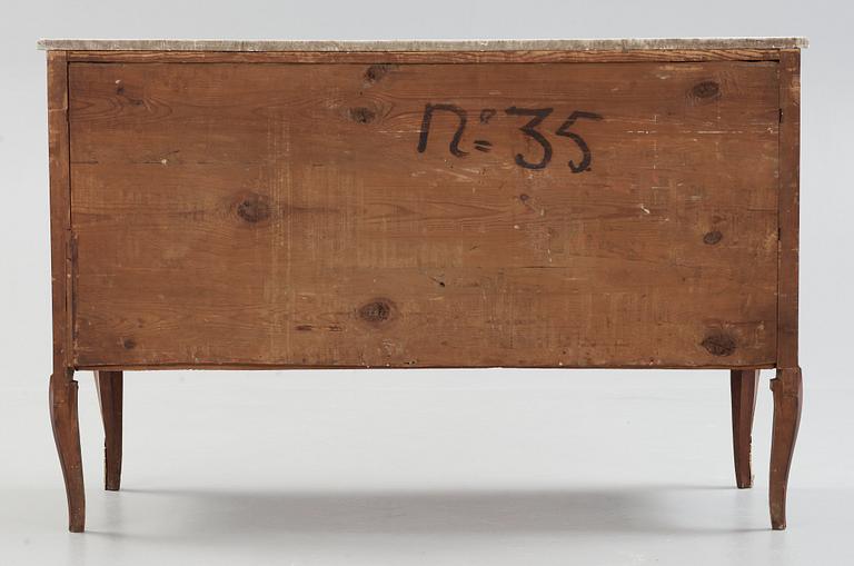 A Royal commode made by Georg Haupt 1782 for prince Karl Gustav, Duke of Småland, the second son of Gustav III.