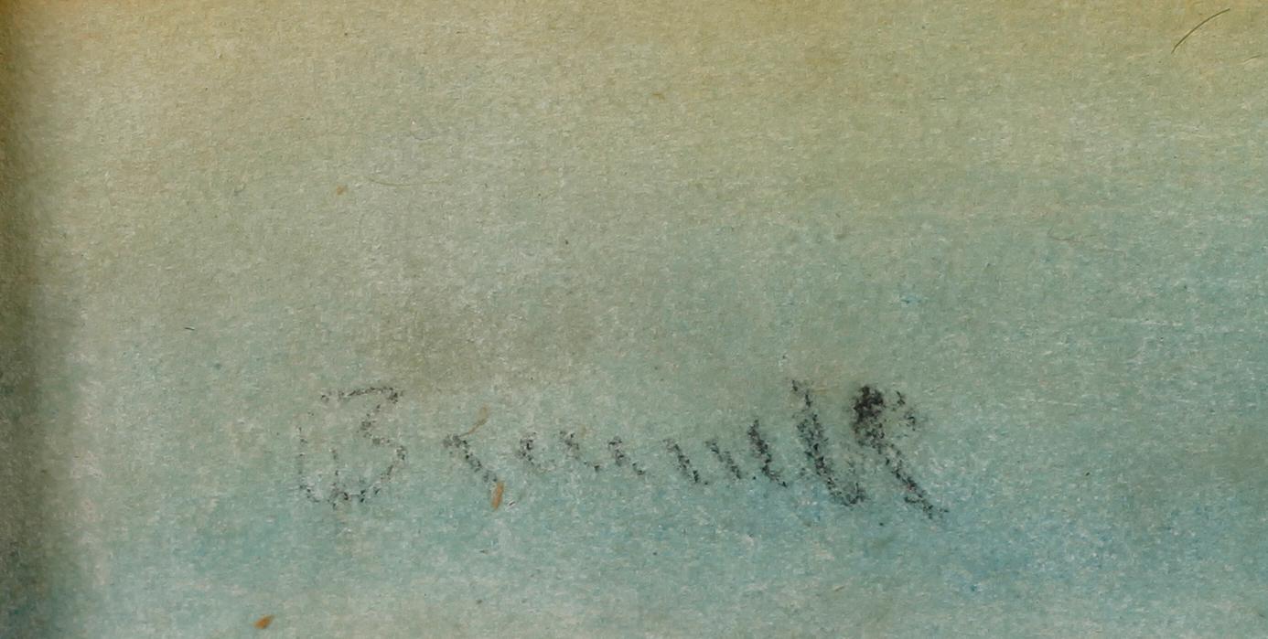 CARL BRANDT, pastell, signerad.