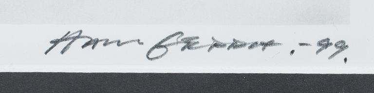 HANS GEDDA, fotografi, signerad och daterad -99.