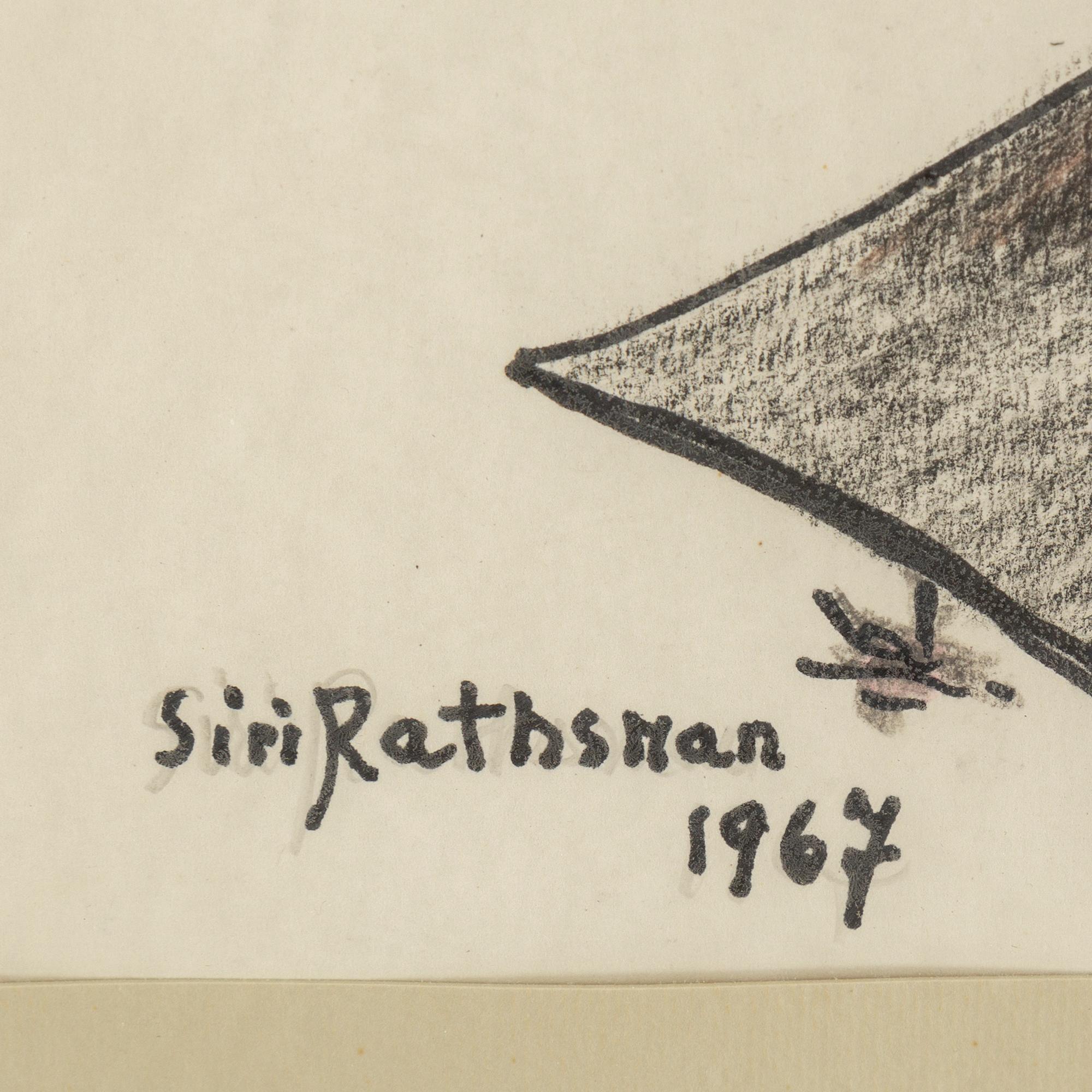 SIRI RATHSMAN, mixed media, signed and dated 1967.