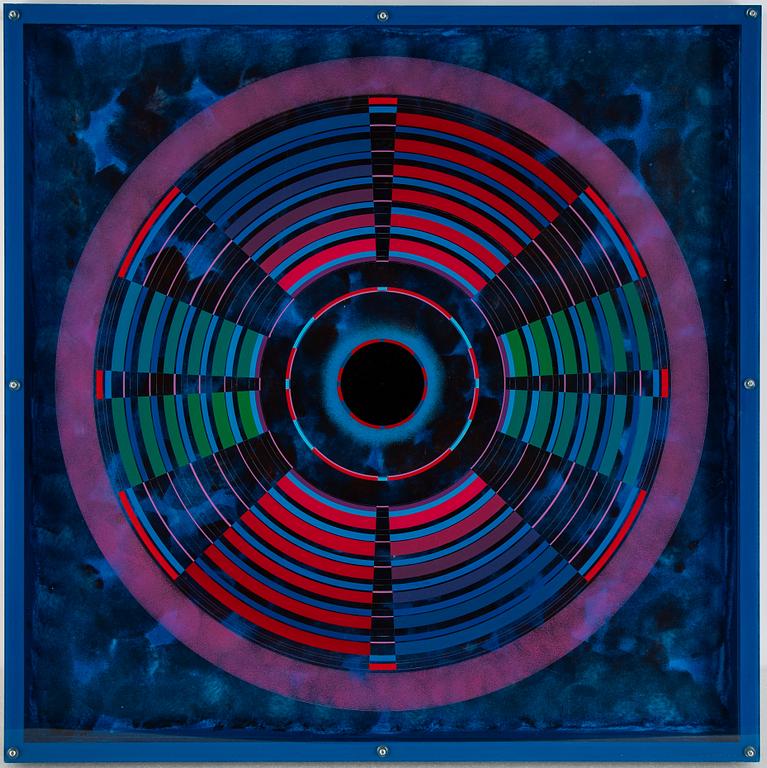 Risto Vilhunen, acrylic and plexi glass, signed and dated 2004.