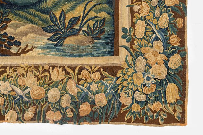 A flemish 'verdur' tapestry, c. 297 x 290 cm, 17th century.