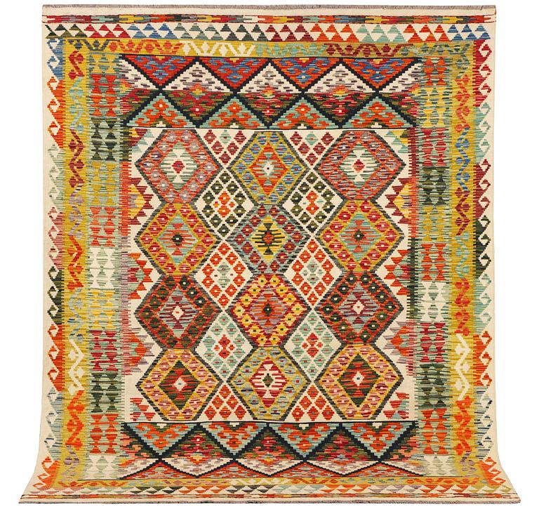 A Kilim carpet, c. 251 x 198 cm.