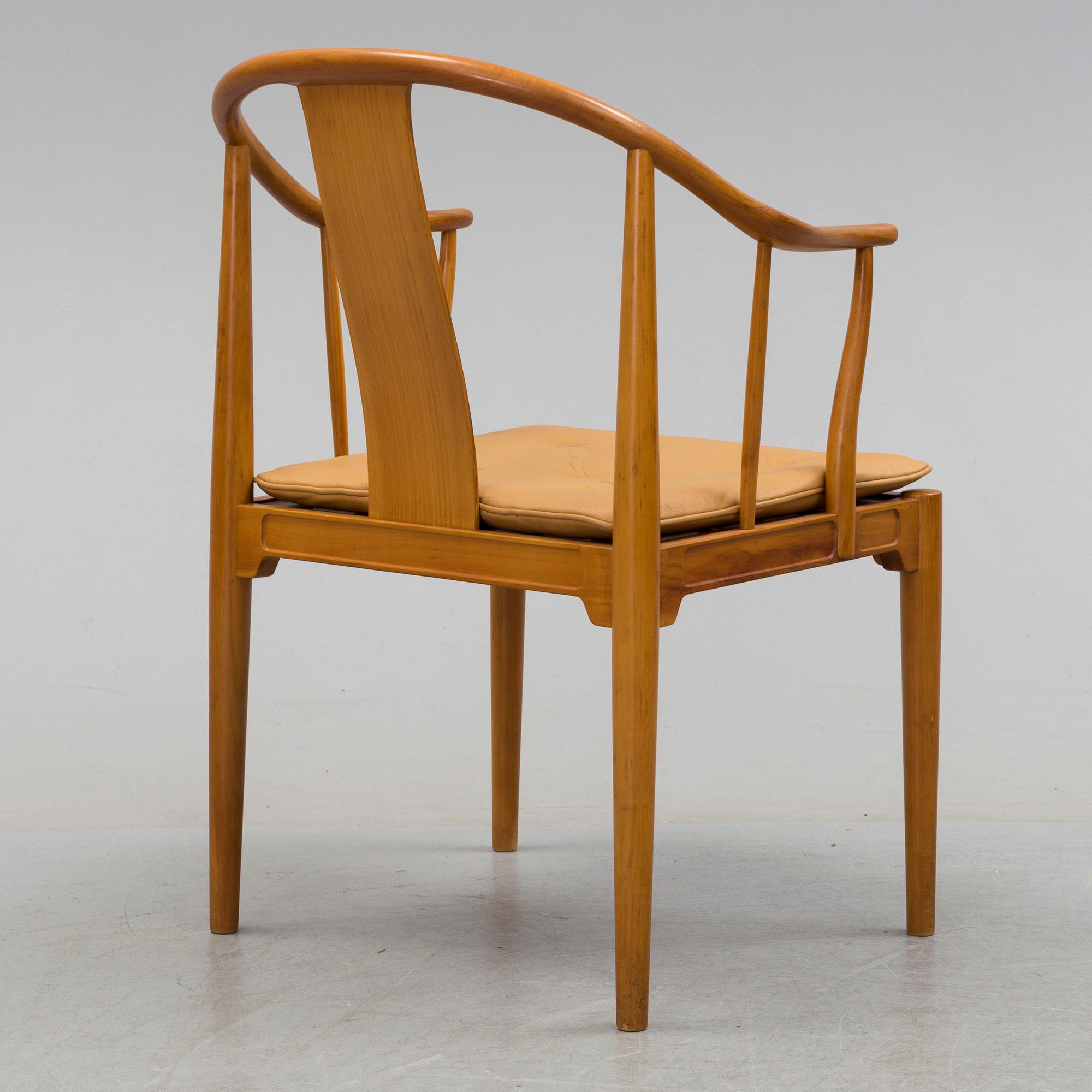A 'China' chair by Hans J Wegner, for Fritz Hansen, Denmark, late 20th century.