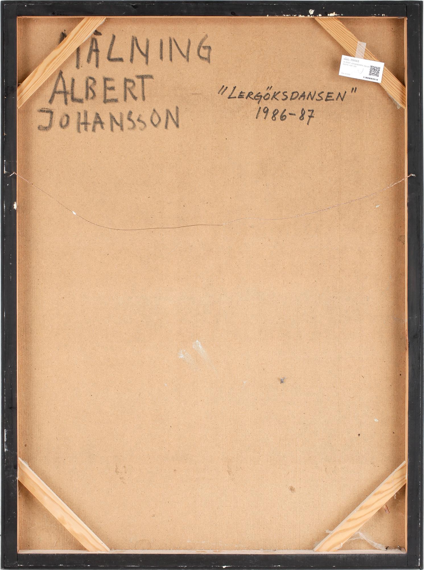 ALBERT JOHANSSON, olja på pannå, sign o dat à tergo - 1986-87.