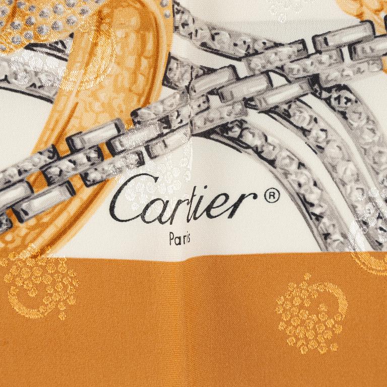 Cartier, scarf.