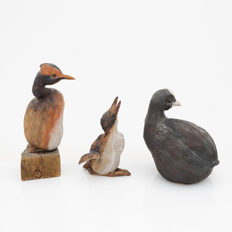 Dagny Zachrisson, six ceramic figurines, signed.