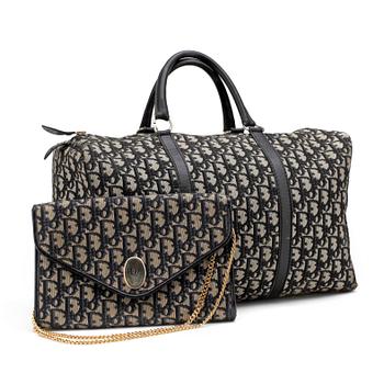 464. CHRISTIAN DIOR, a monogram canvas bag and an evening bag.