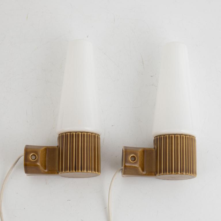 Hans-Agne Jakobsson, a pair of wall lamps/bathroom lamps, IFÖ, 1960's.
