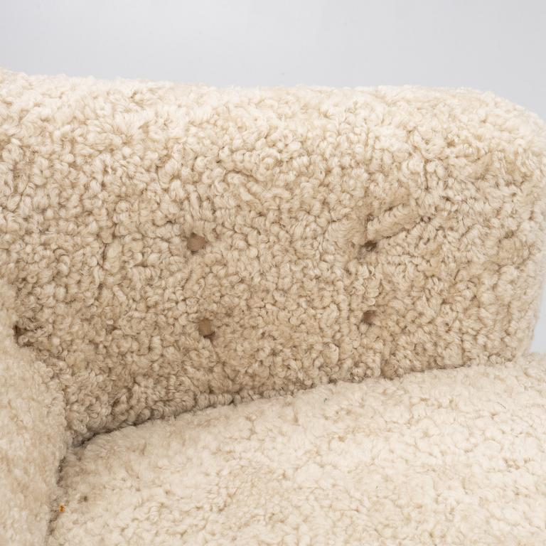 Fåtöljer, ett par, "Continent", modell 217, Asko, Finland, 1930/40-tal.