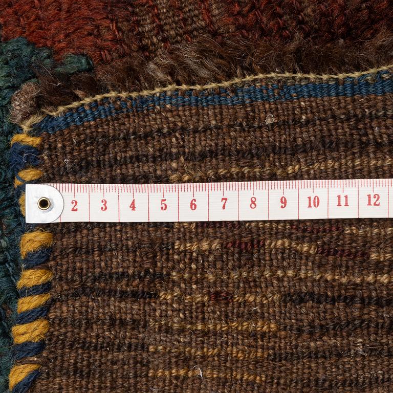An antique, Farādonbeh 'Khersak' carpet, Chahar Mahal and Bakhtiari area, c 384 x 158 cm.