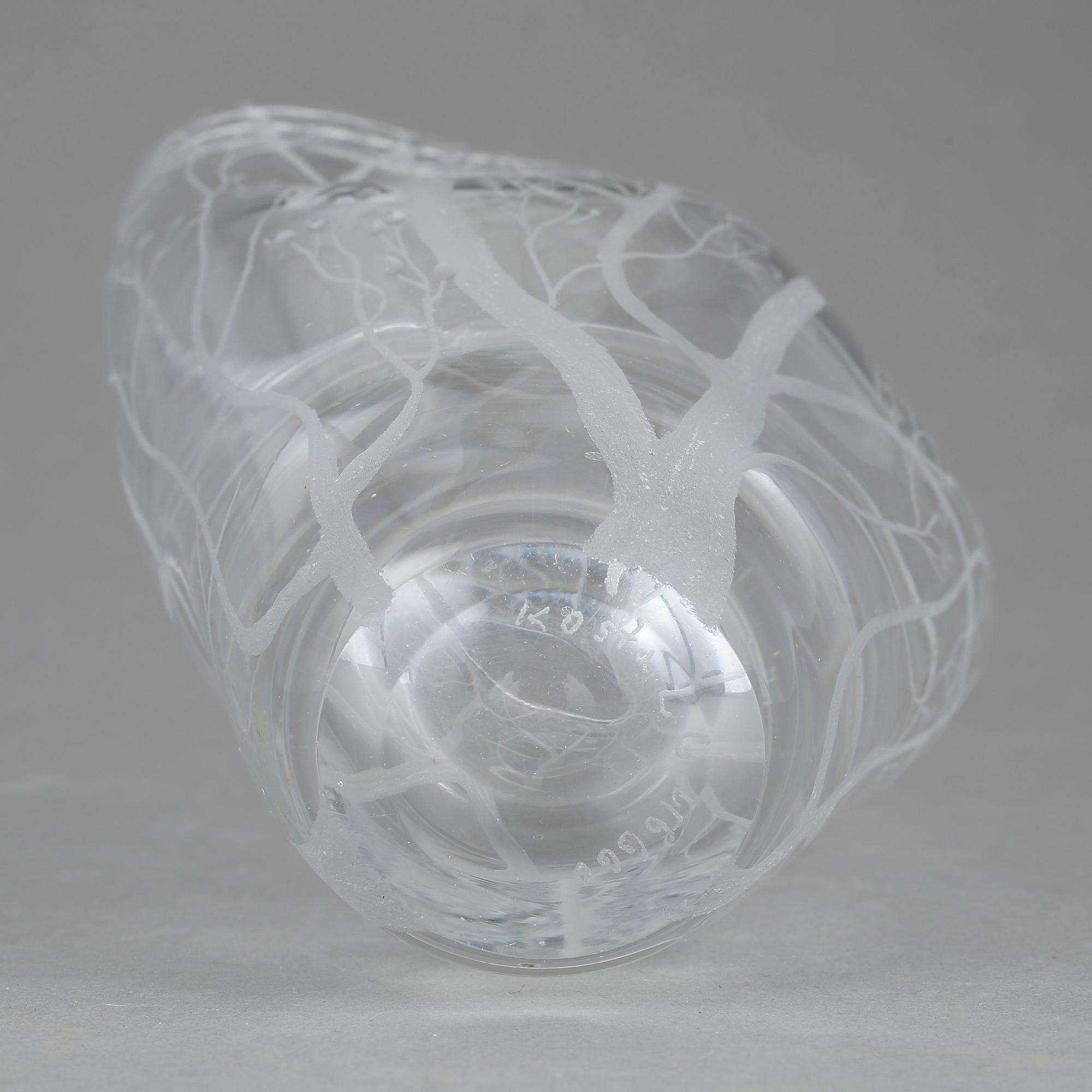 VAS, glas, Vicke Lindstrand Kosta, 1960/70-tal.