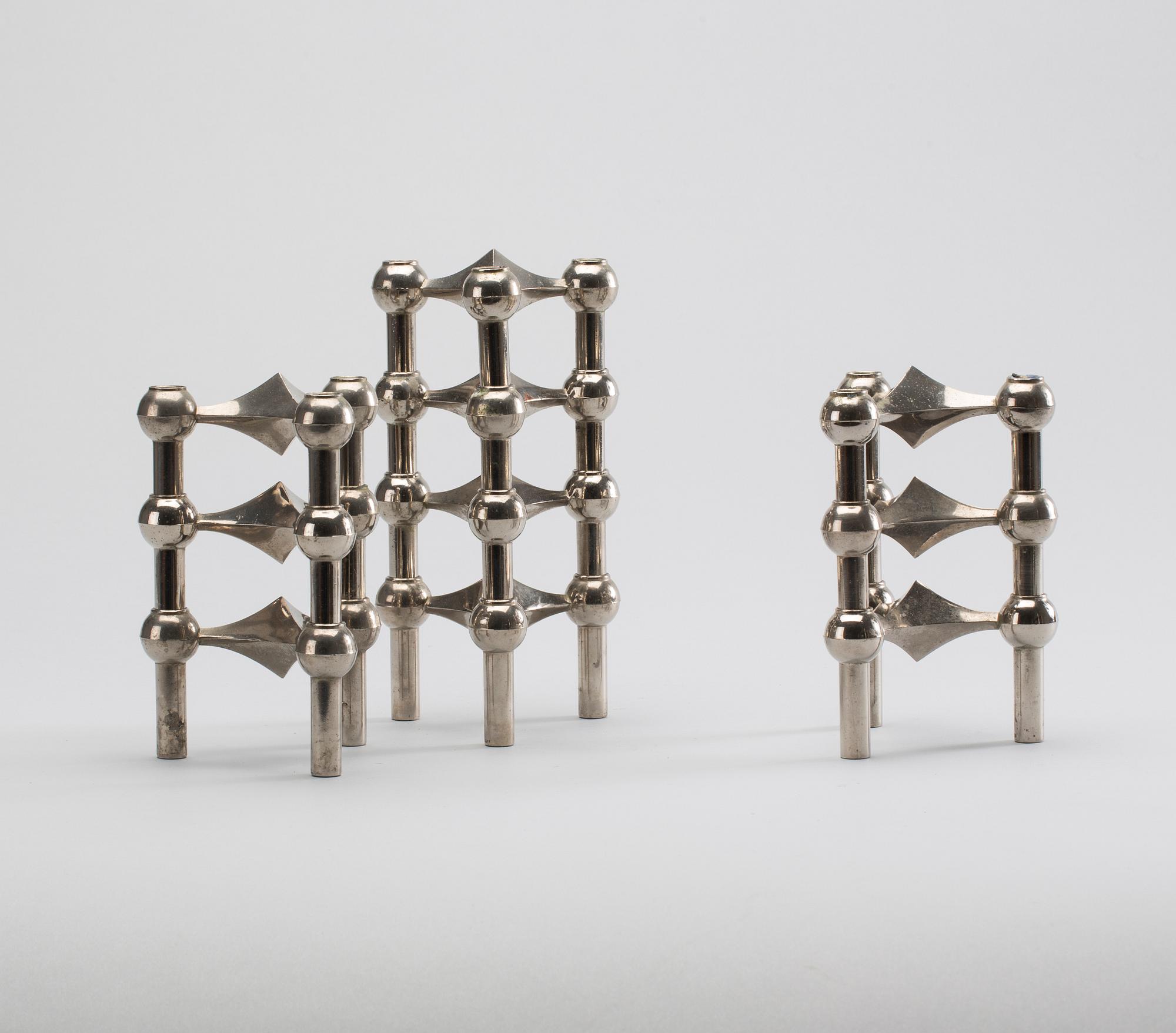 LJUSSTAKAR, 10 stycken, Ceasar Stoffi, Nagel, 1900-talets andra hälft.