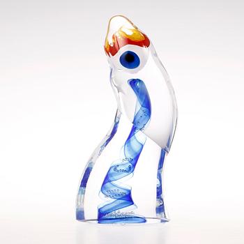 SKULPTUR, glas, Kjell Engman, Kosta.