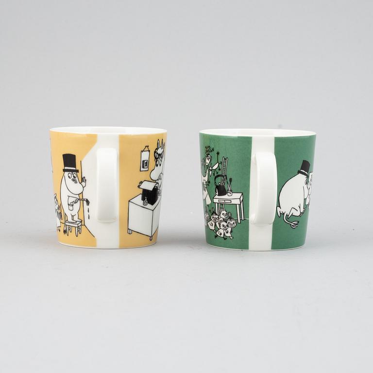 Muminmuggar, 2 st, porslin, Moomin Characters/Bulls, Arabia, Finland.