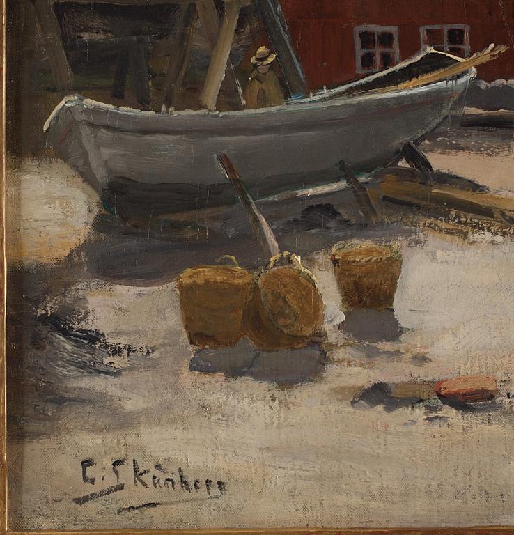 Carl Skånberg, "Sommarmotiv från Arild I" (Summer scene from Arild in the south of Sweden).