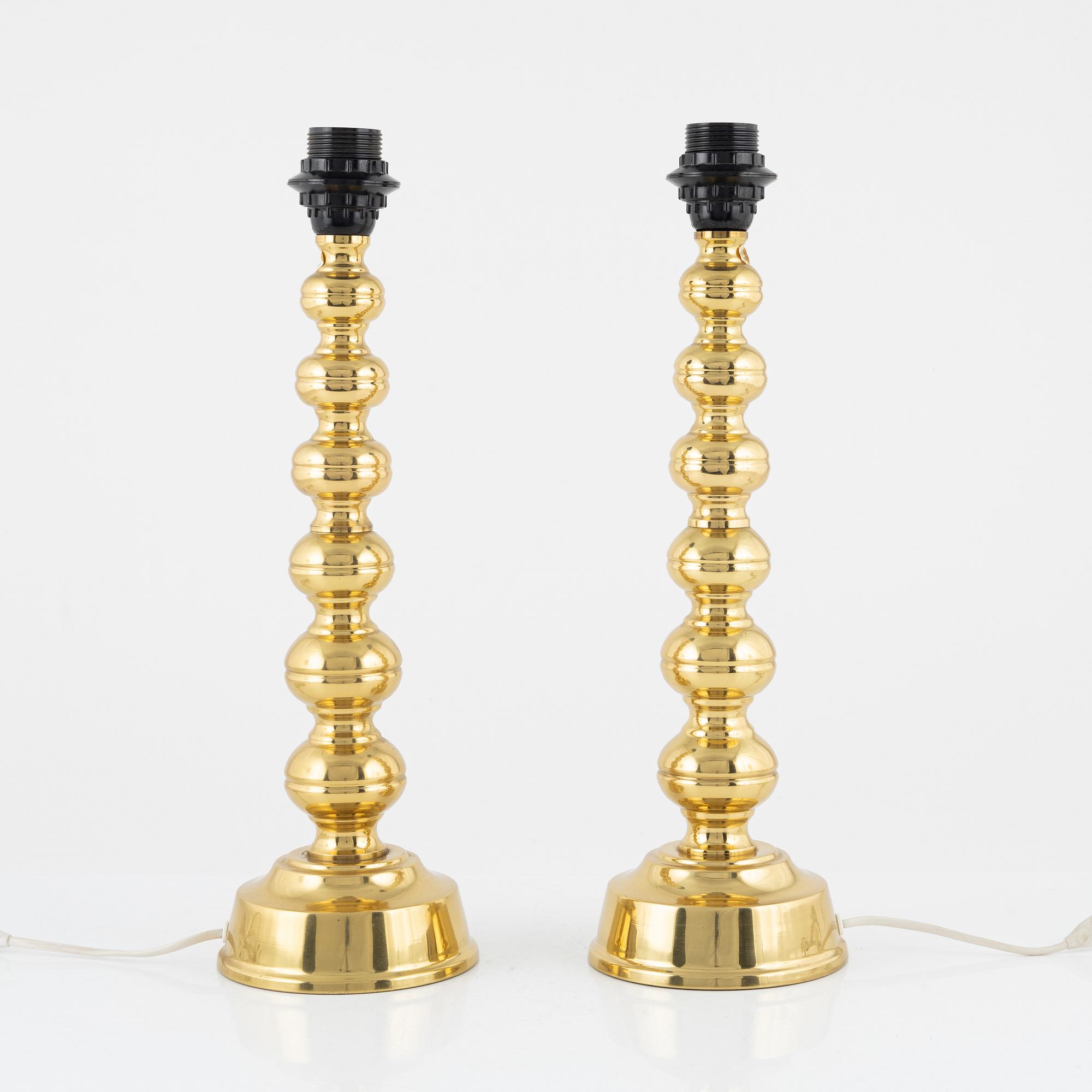 A pair of table lights from Enco, end of the 20th Century.