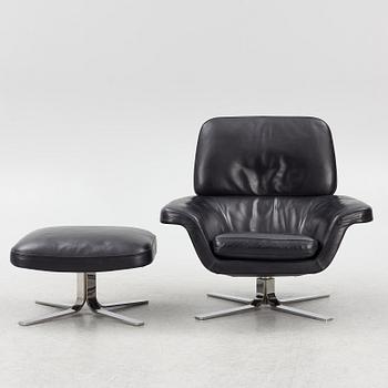 Rodolfo Dordoni, a 'Blake Soft' armchair with ottoman, Minotti, Italy.