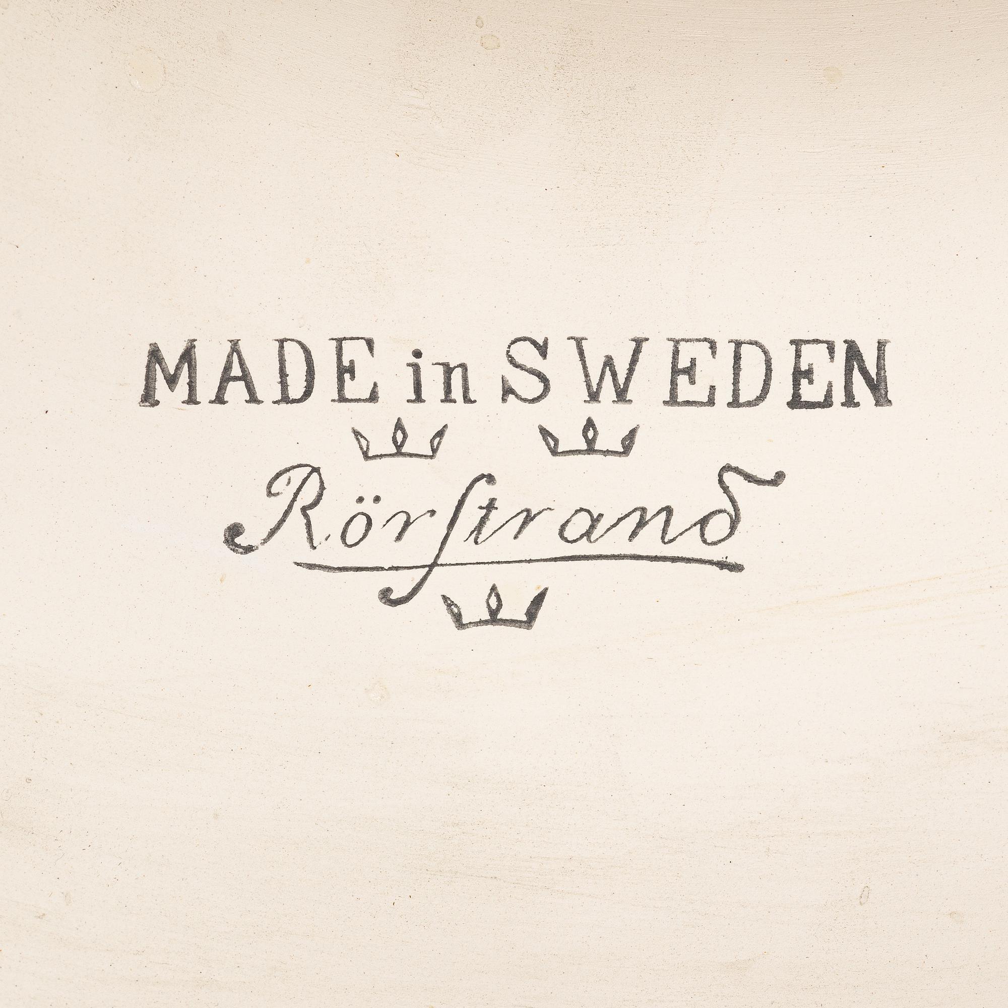 Pot on pedestal, Jugend, Rörstrand, early 20th century.