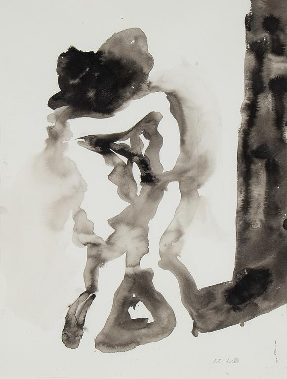 Peter Dahl, watercolour, signed.