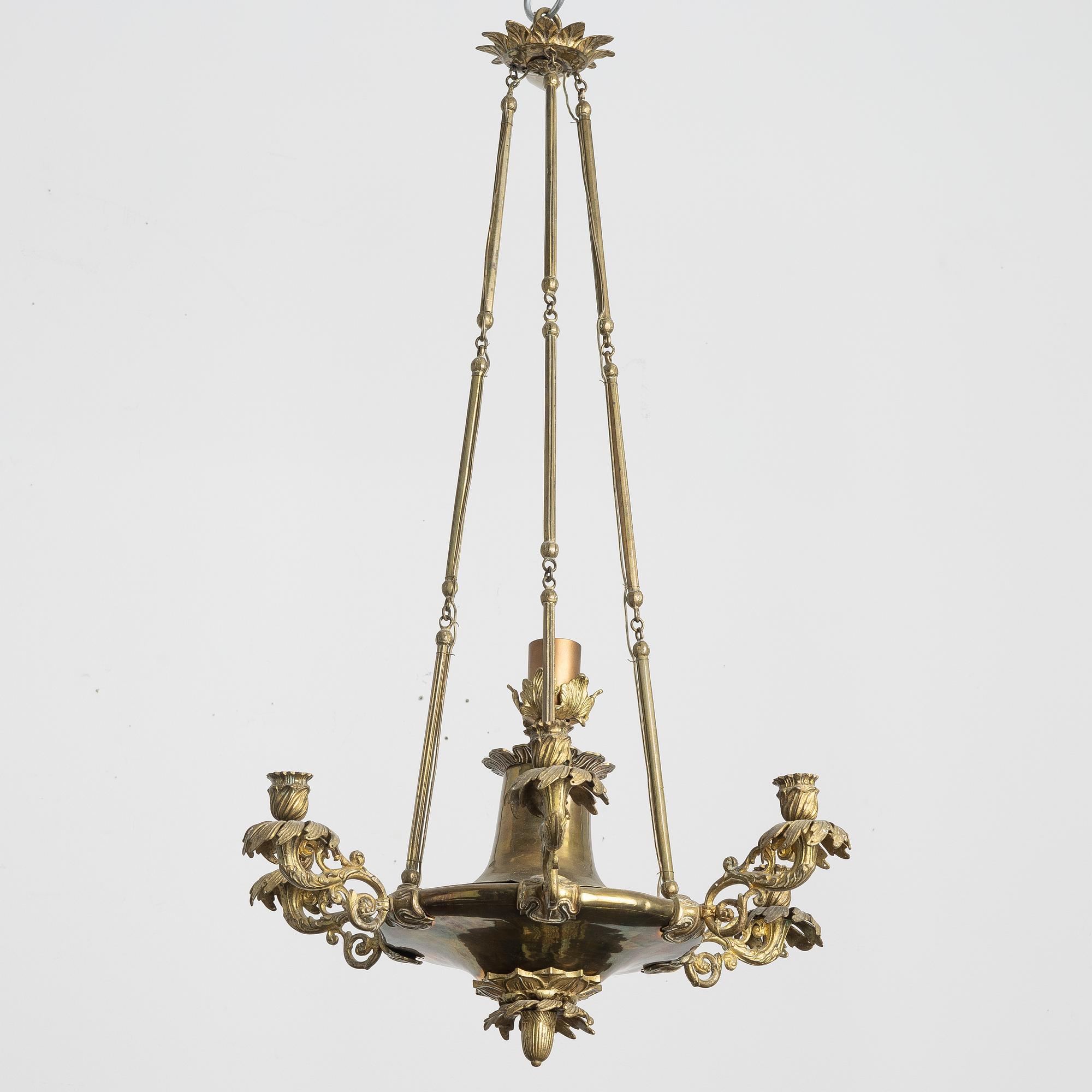 Table lamp, Empire style, 19th century.