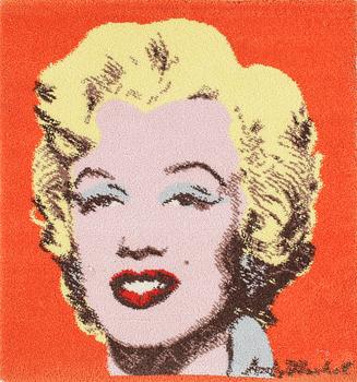 Andy Warhol · ANDY WARHOL, efter, matta, tuftad, ca 88x81.