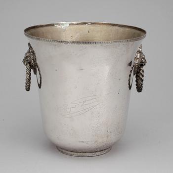 CHAMPAGNEKYLARE, nysilver, 1900-talets andra hälft.