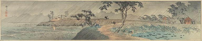 A Japanese colour woodblock print, Meiji period (1868-1912).