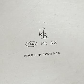 LJUSSTAKAR, ett par, nysilver, "Liljan", Ivar Ålenius Björk, Ystad Metall.