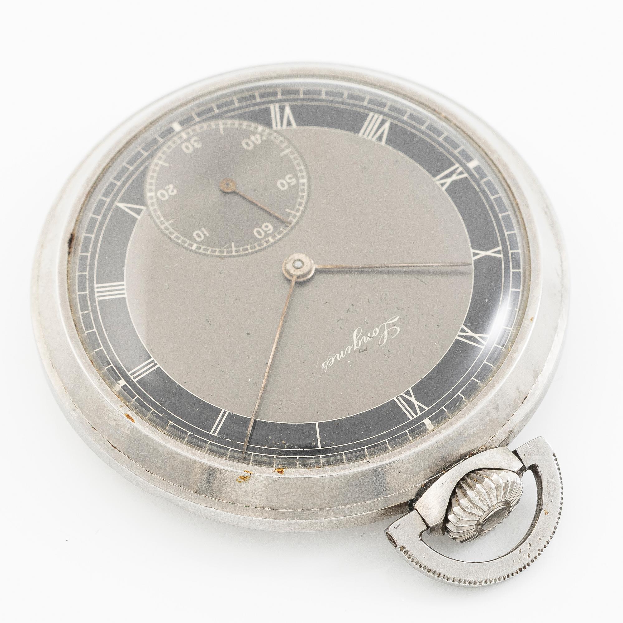 Longines, pocket watch, 46 mm.