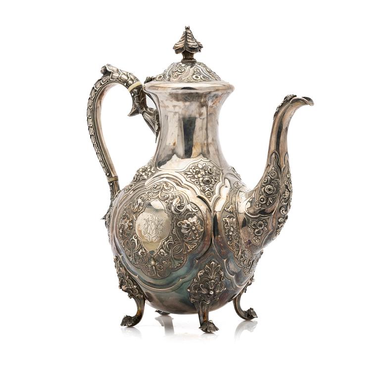 Robert Hennell III, Kaffekanna, silver, London, 1800-tal.