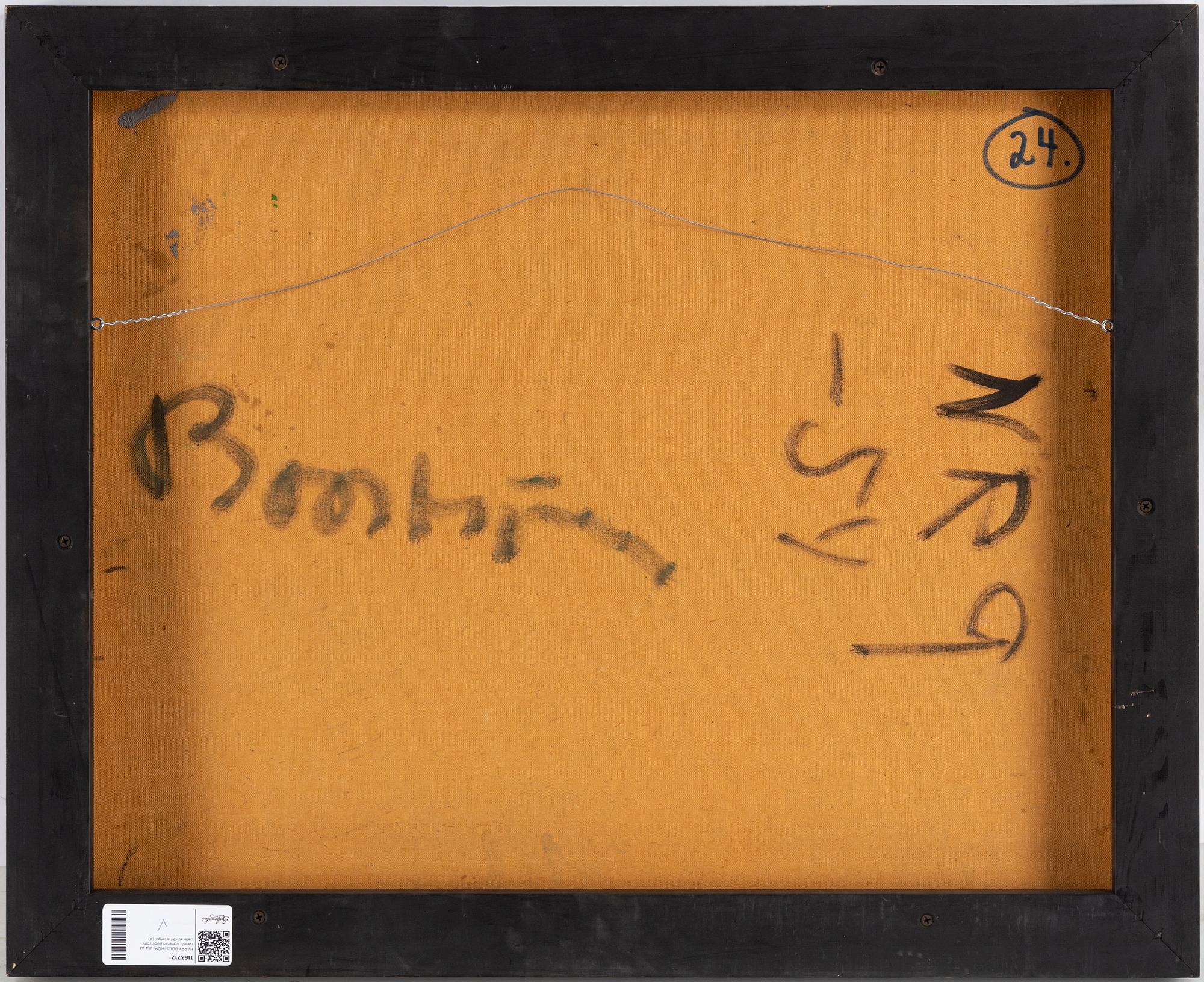 HARRY BOOSTRÖM, oil on panel, signed Booström, dated -54 on verso.