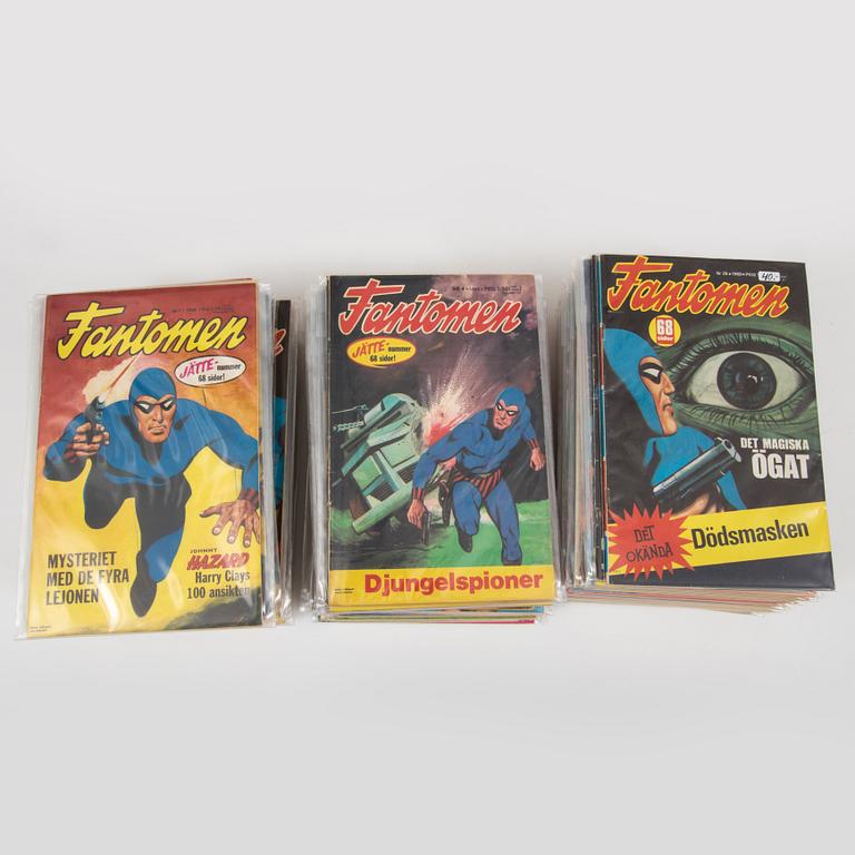 A lot of "Serietidningen Fantomen" comic books complete years 1964-1970.