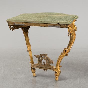 A presumably german rococo consoltable.