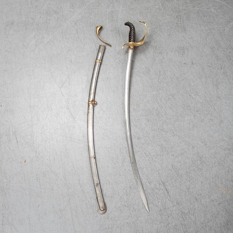 A 19th Century Swedish officer's sabre.