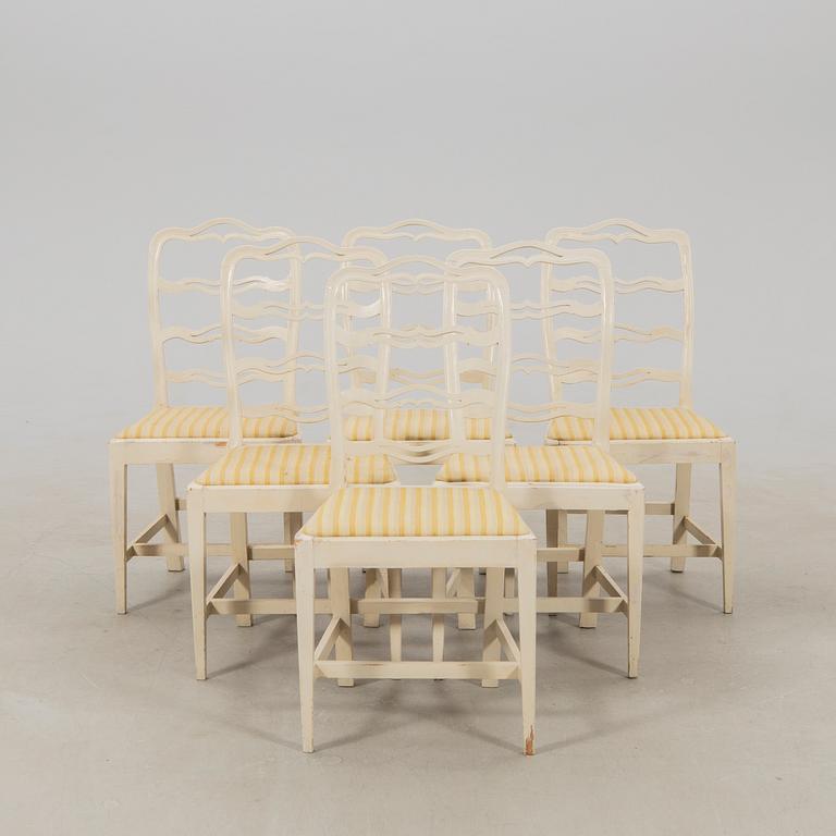 Chairs, six pieces, first half of the 19th century.