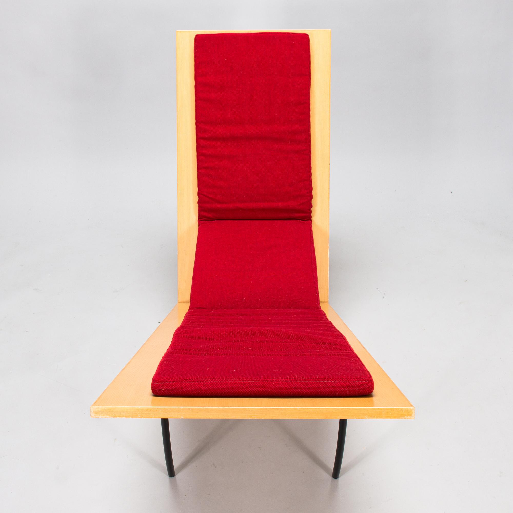 Anne Jaakkola, prototyp fåtölj, Kawase Mokko 1993.